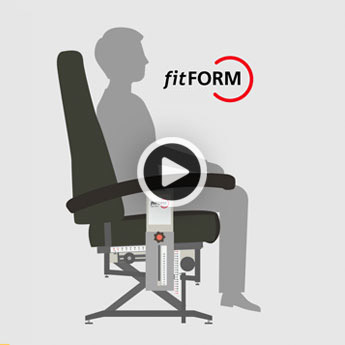 Instructiefilmpje voor retailers die Fitform stoelen op maat leveren